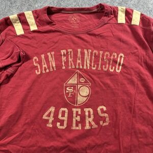 San Francisco 49ers Shirt Mens X Large Red NFL Football Long Sleeve 47 Brand